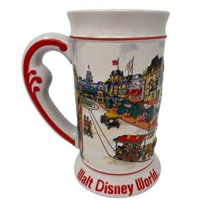 Walt Disney World Vintage Stein 6.5” Collectible Parks Souvenir Cup Authentic